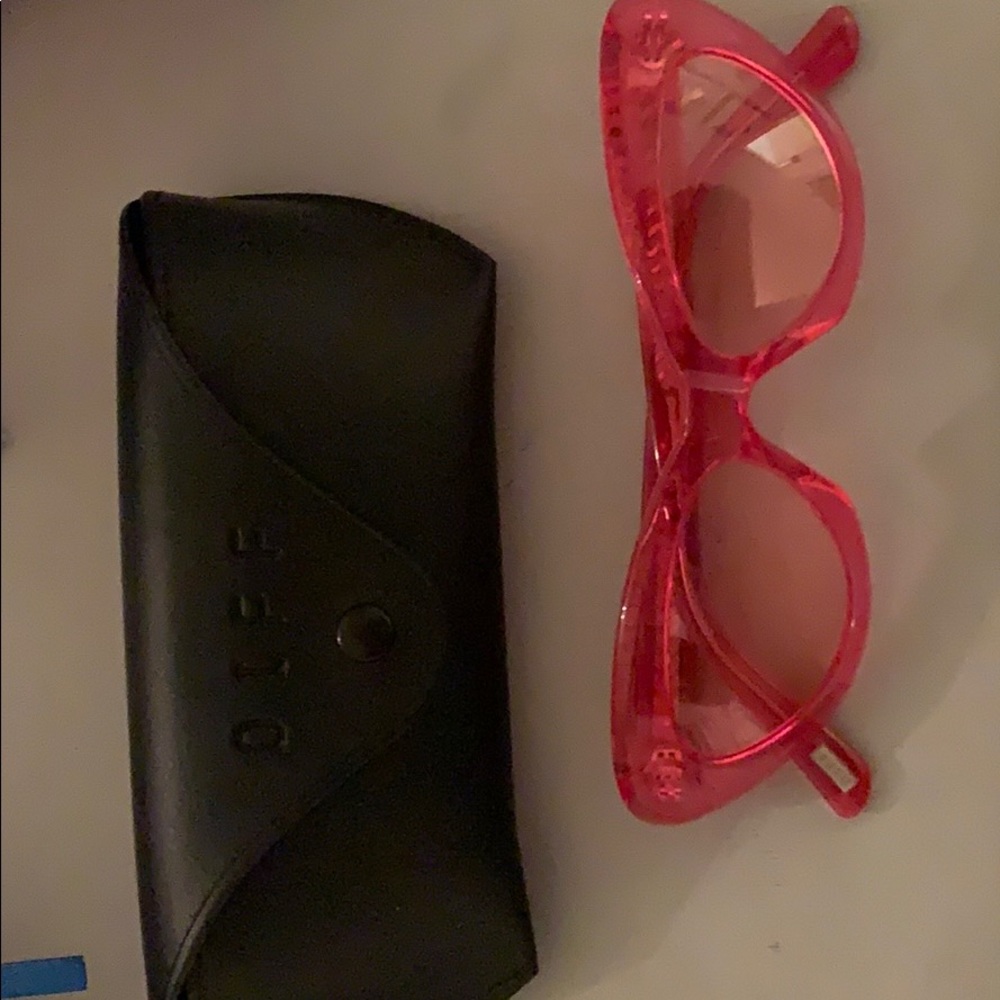 DIFF pink sunglasses